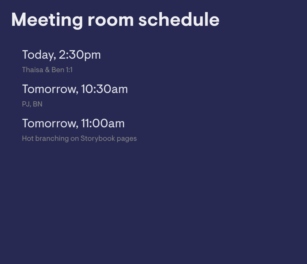 Meeting Room Schedule Google Calendar image