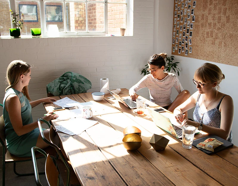 People in Geckoboard office