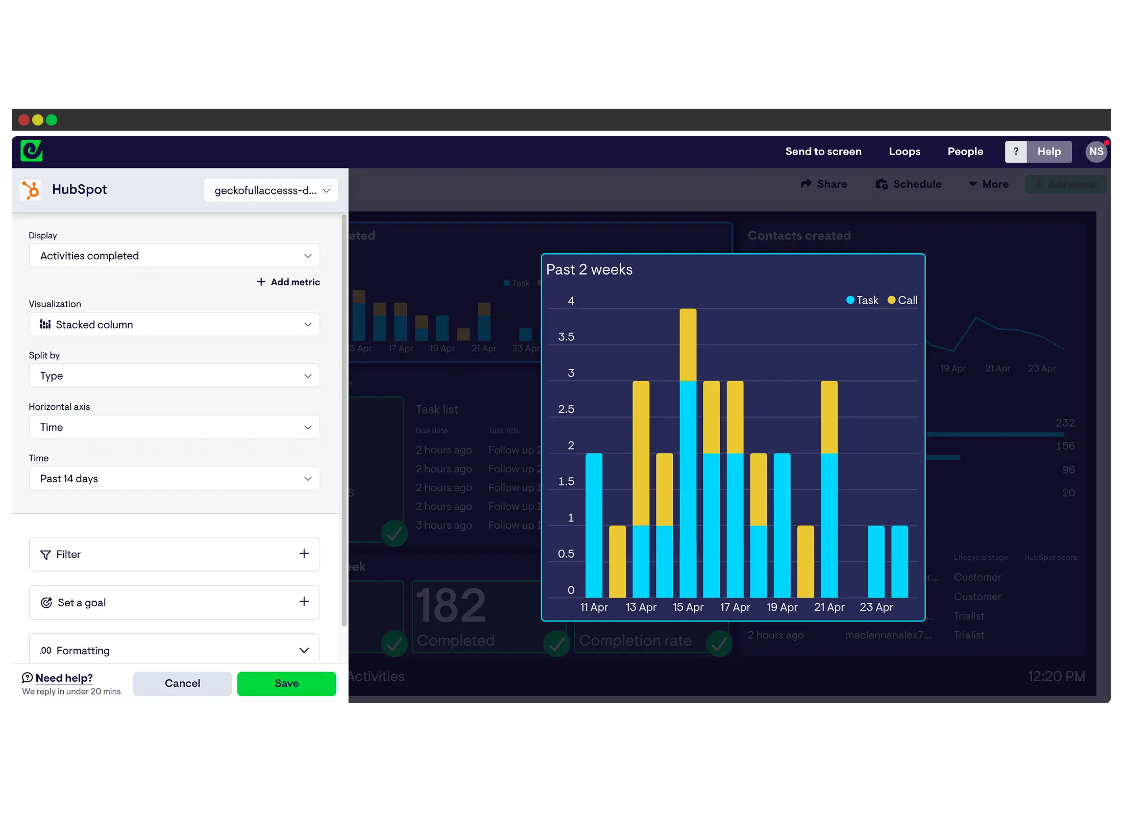 Build your KPI dashboard