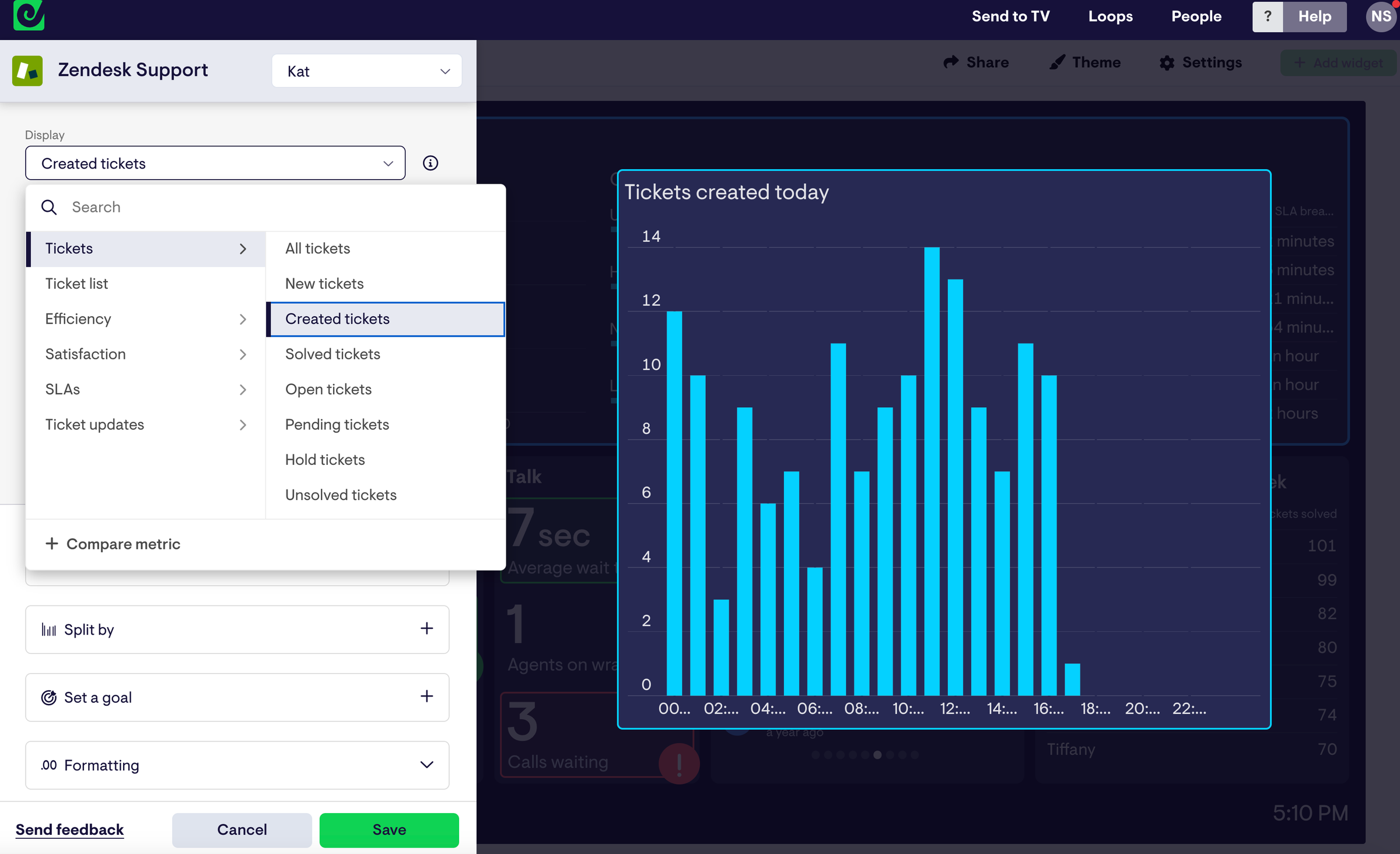 Adding a widget to a Geckoboard dashboard