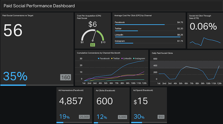 paid-social-performance-dashboard-example