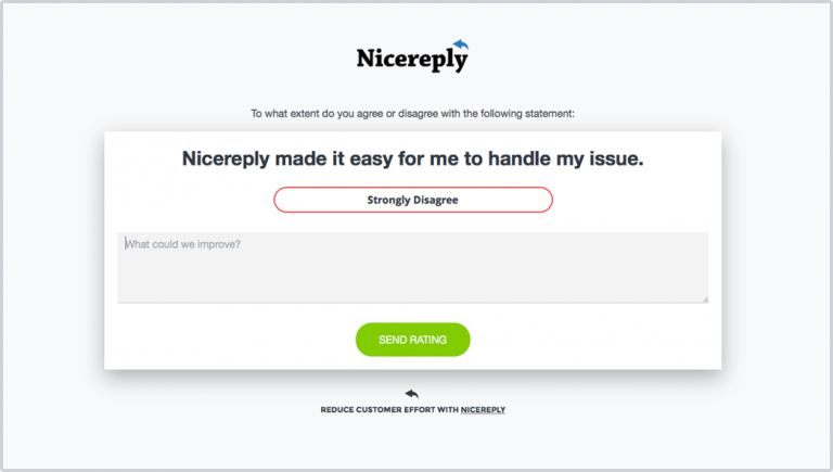 Nicereply customer support follow-up email