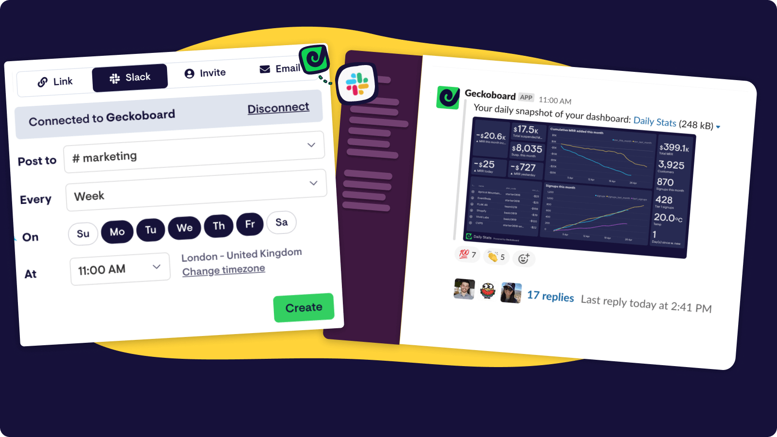 4 ways to generate Google Analytics reports in Slack Geckoboard blog
