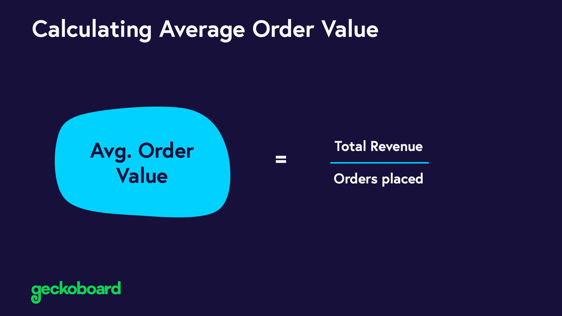 How to calculate Average Order Value