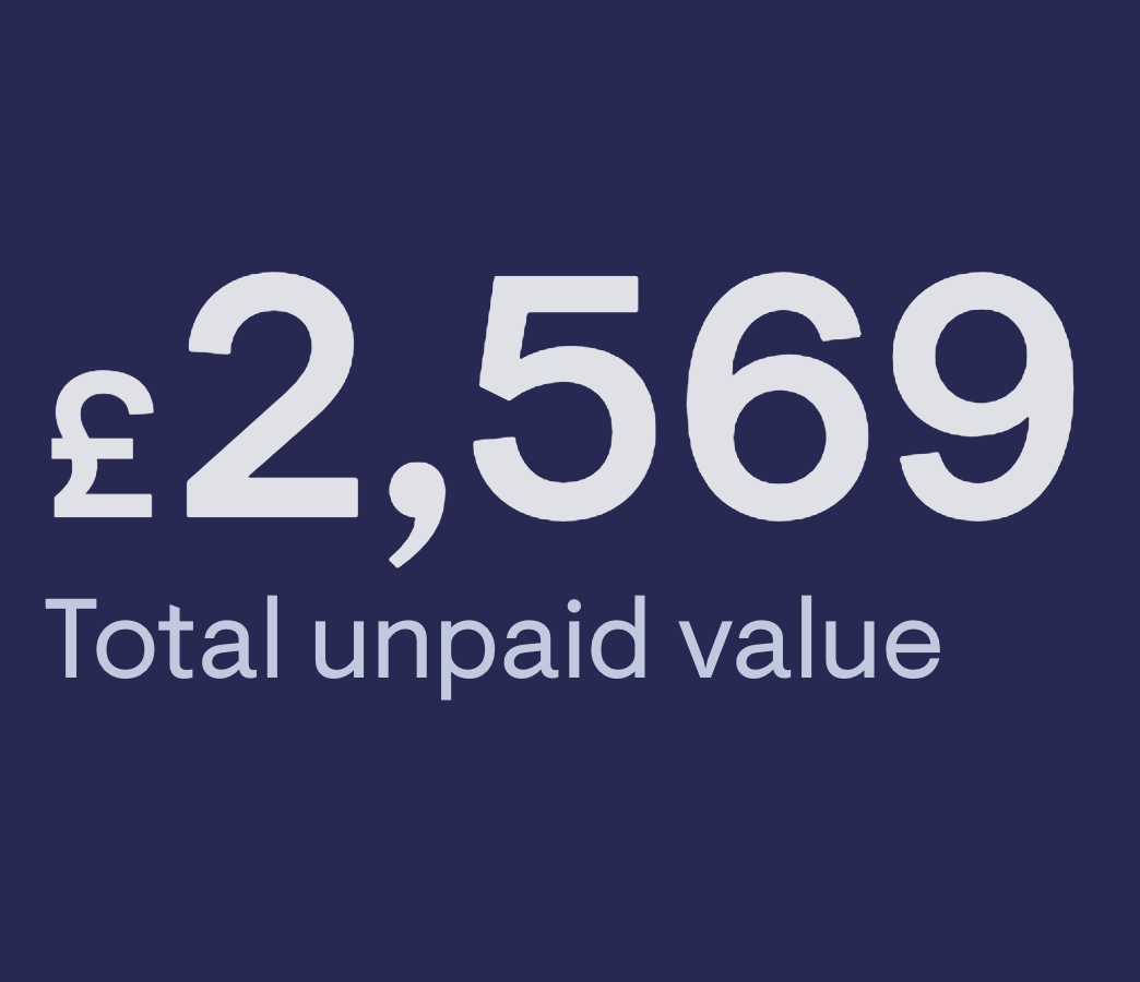 Total Unpaid Value FreshBooks image